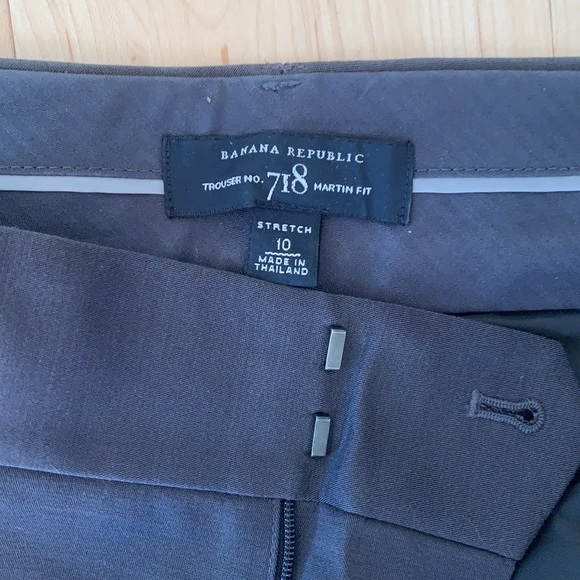 Banana Republic Martin Fit Grey Trouser no. 718 stretch size 10 - Picture 6 of 17